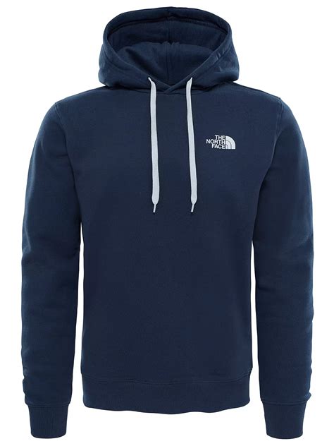 navy blue north face hoodie